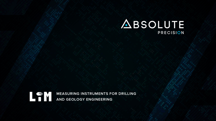 measuring instruments for drilling and geology
