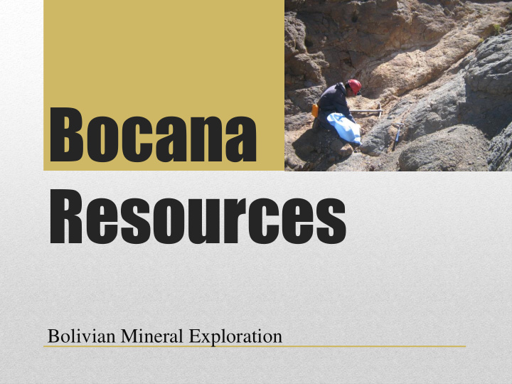 bocana resources