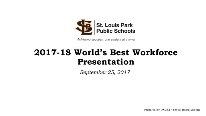 2017 18 world s best workforce presentation