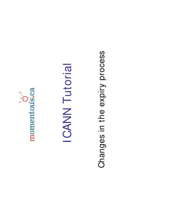 ICANN Tutorial  Tutorial Agenda  Who am I ?  History  5-7 years ago  Current day