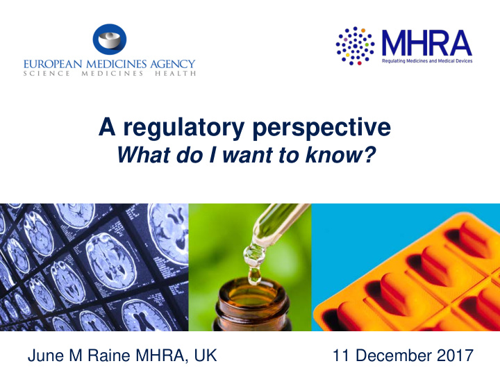 a regulatory perspective