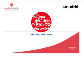 https://www.dominio.madrid  Back-end (TELEFONICA + CORE)  BACK-END  Registrars support  Lau