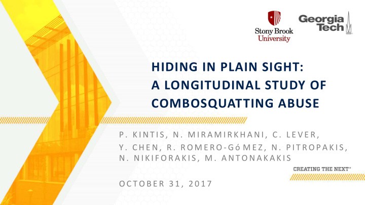 hiding in plain sight a longitudinal study of