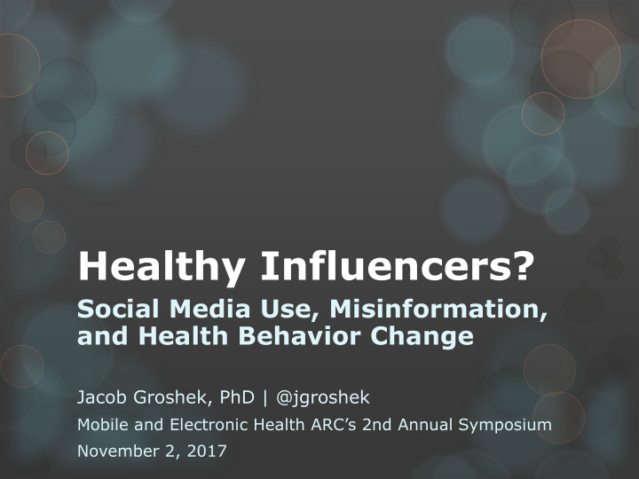 healthy influencers