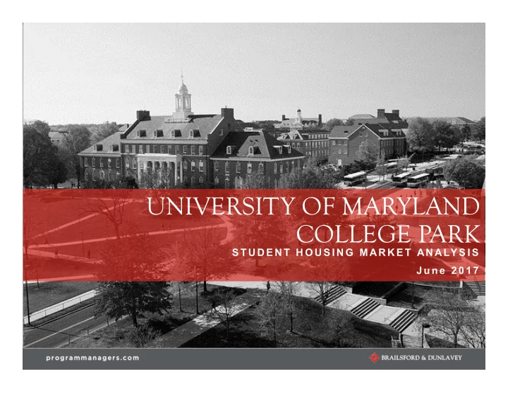 university of maryland college park