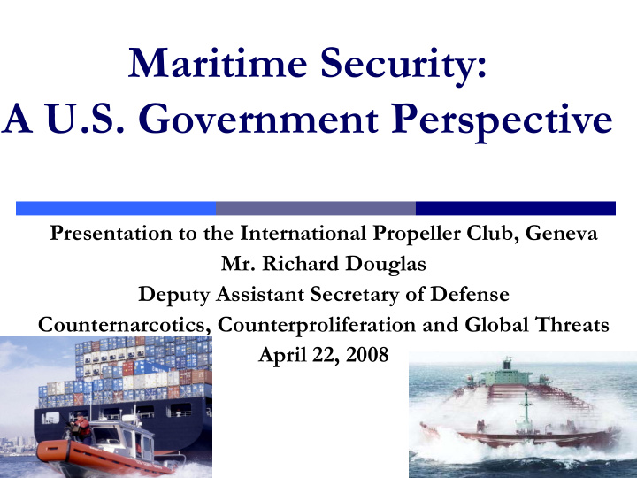 maritime security a u s government perspective