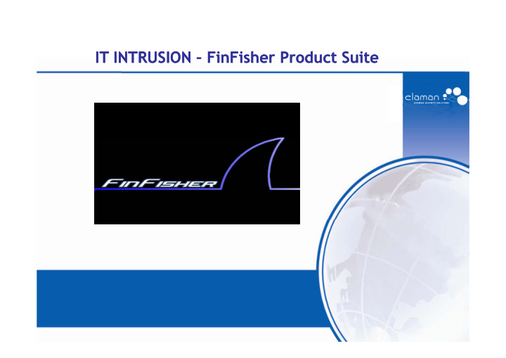it intrusion it intrusion finfisher product suite it
