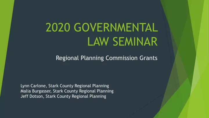 2020 governmental law seminar