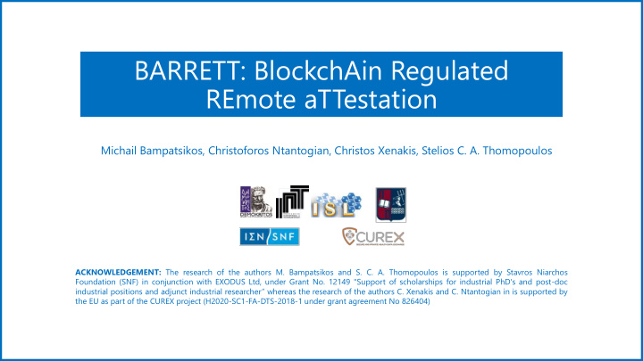 barrett blockchain regulated remote attestation