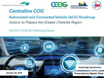 update  update  presented to  presented by  CRAFT  Cambridge Systematics, Inc.  Cambridge