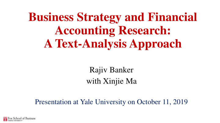 accounting research