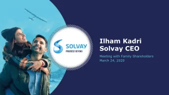 Ilham Kadri  Solvay CEO  Meeting with Family Shareholders  March 24, 2020  COVID-19  protect our