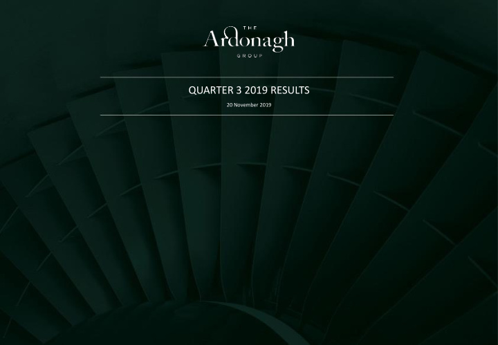 quarter 3 2019 results