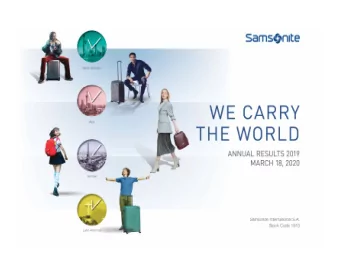 Disclosure Statement  This presentation and the accompanying slides (the Presentation) which