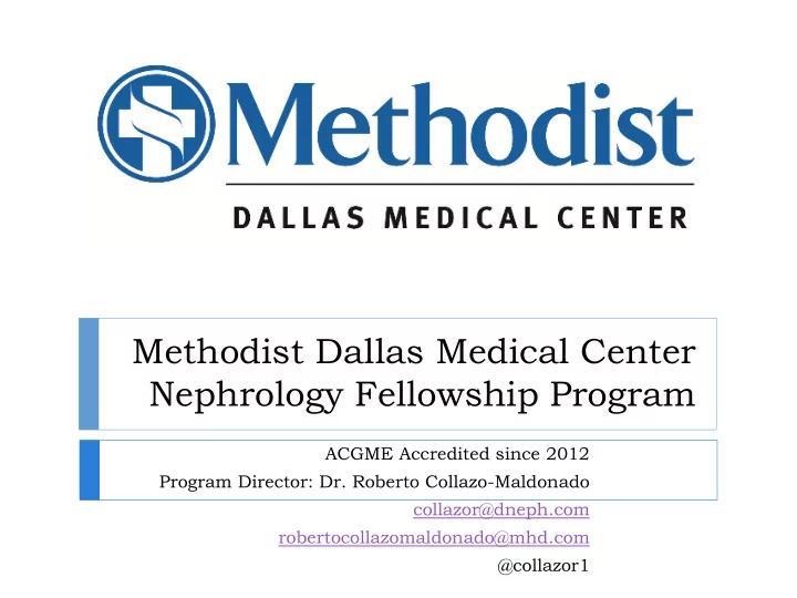 nephrology fellowship program