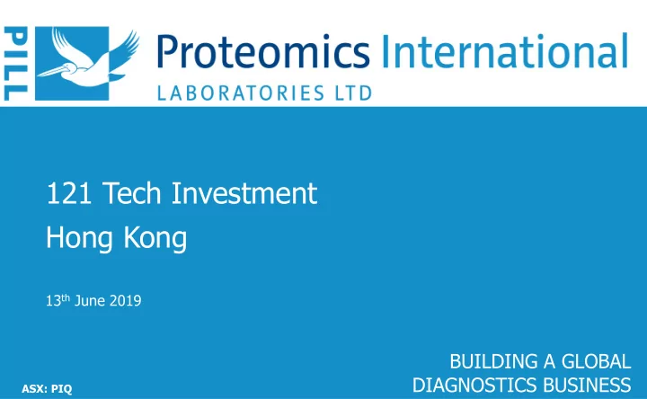 121 tech investment