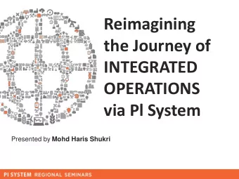 INTEGRATED  OPERATIONS  via Pl System  Presented by  Mohd Haris Shukri  Business Challenge  Many