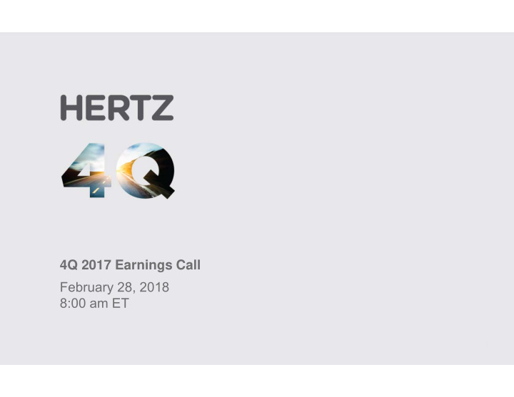 4q 2017 earnings call february 28 2018 8 00 am et