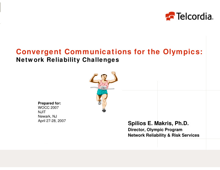 convergent communications for the olympics