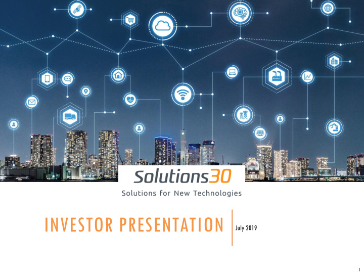 investor presentation