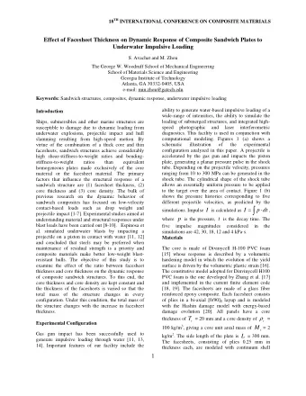 contact-based loads such as drop weight and simulations. Impulse I is calculated as