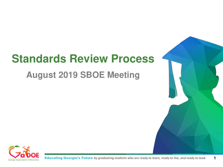 standards review process