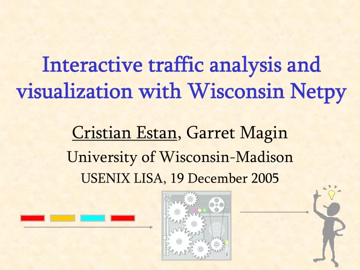 interactive traffic analysis and interactive traffic