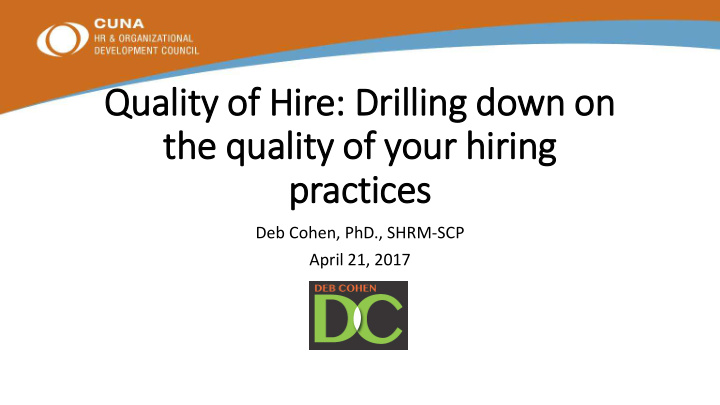 quality of of h hire drilling down on the q quality of of