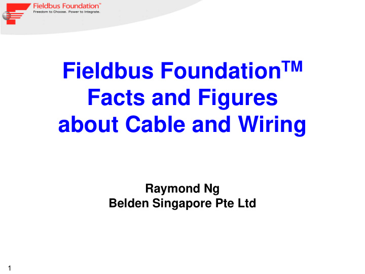 facts and figures about cable and wiring
