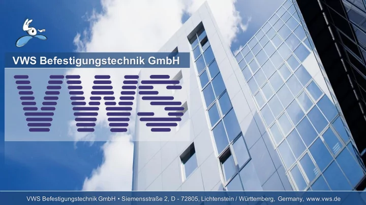 vws befestigungstechnik gmbh