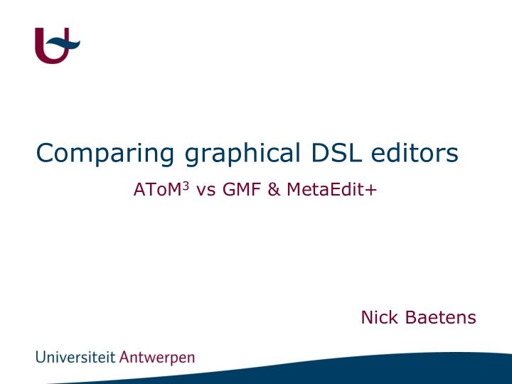 comparing graphical dsl editors