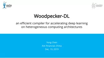 Woodpeck  odpecker  er-DL  DL  an efficient compiler for accelerating deep learning  on