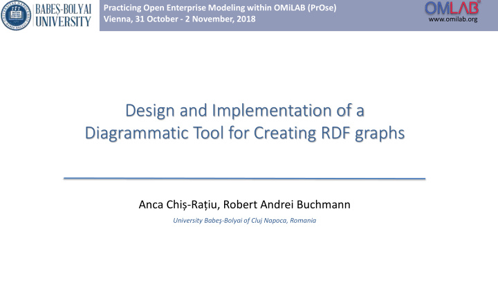 diagrammatic tool for creating rdf graphs