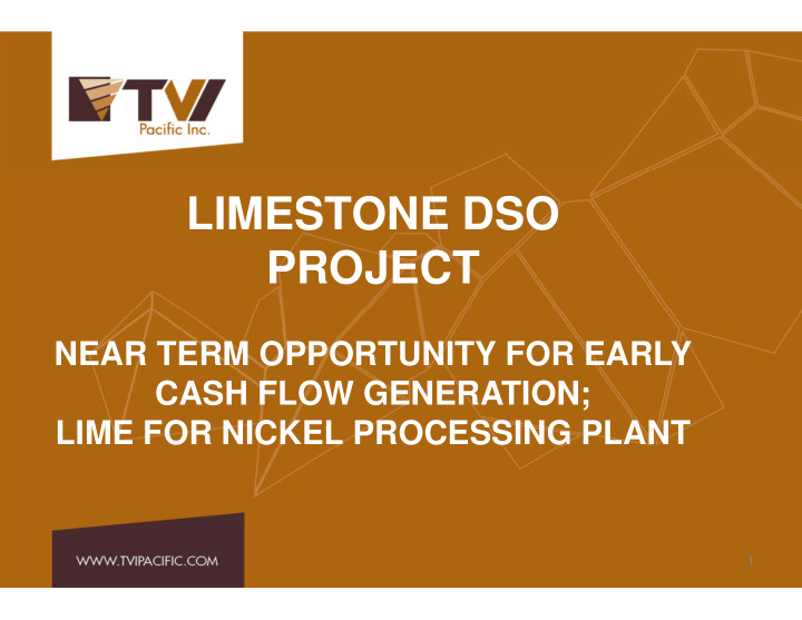 limestone dso project