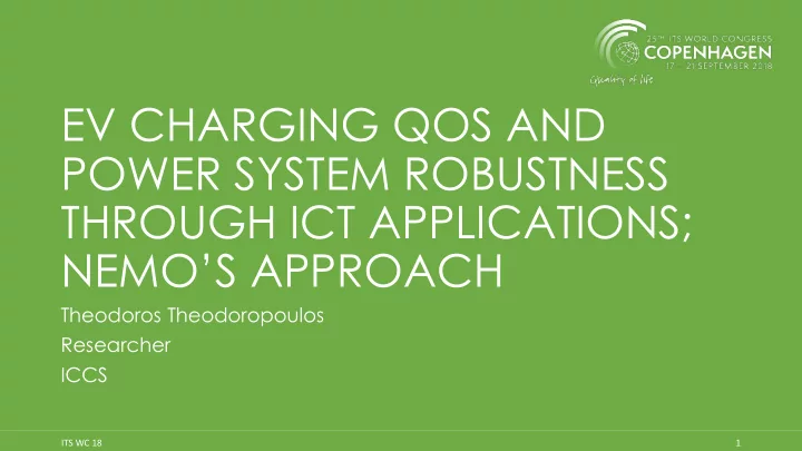 ev charging qos and power system robustness through ict