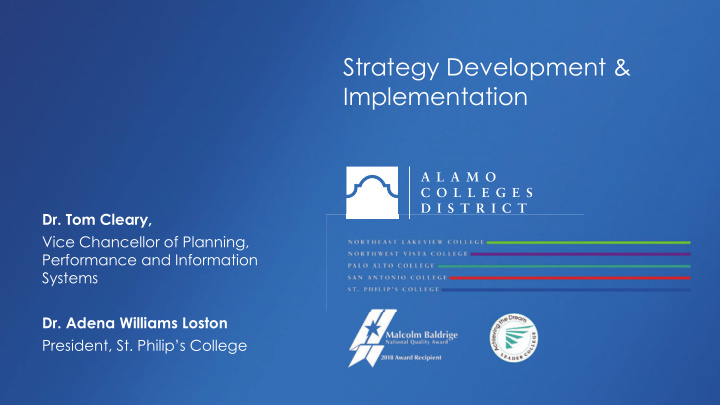 strategy development implementation