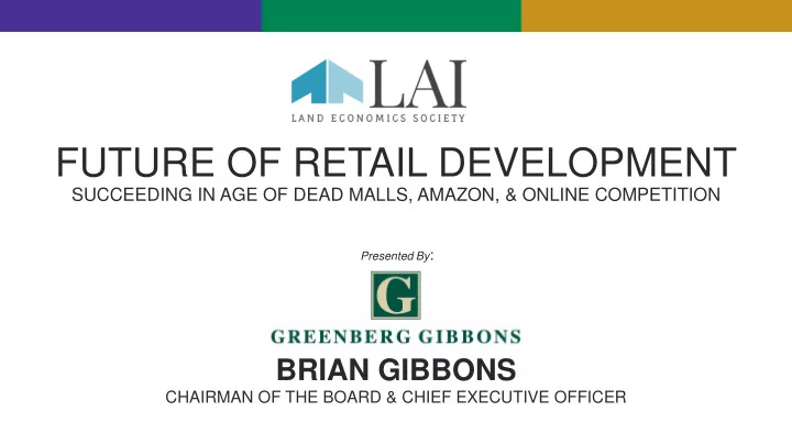 future of retail development
