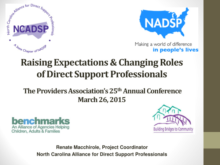 raising expectations changing roles of direct support