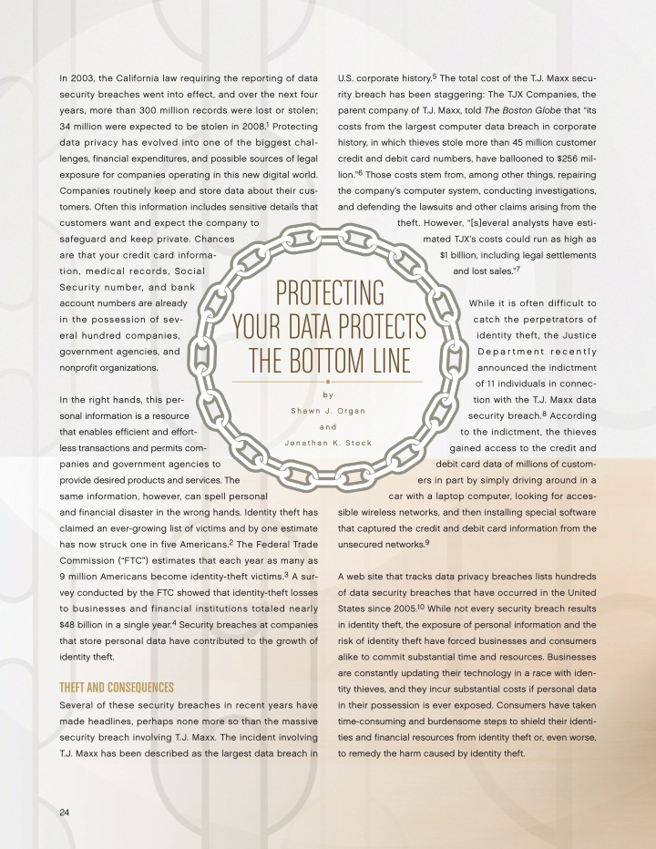 the bottom line your data protects protecting