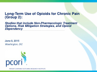 long term use of opioids for chronic pain group 2