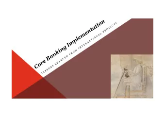 Table of Contents  #  Topic  Slides  3  4  Objectives of this Presentation  5  7  Core