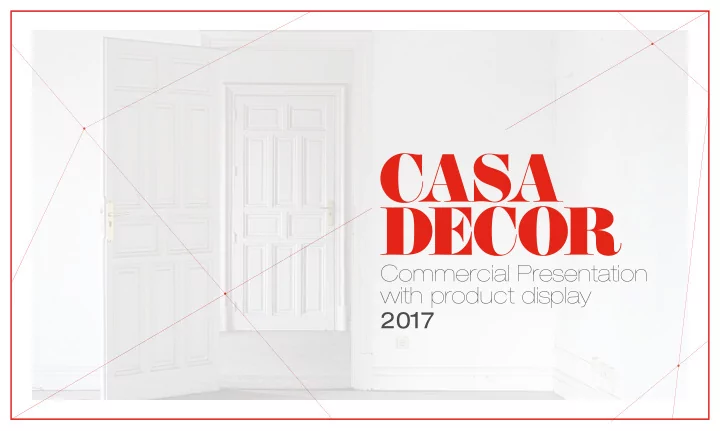commercial presentation with product display 2017 index