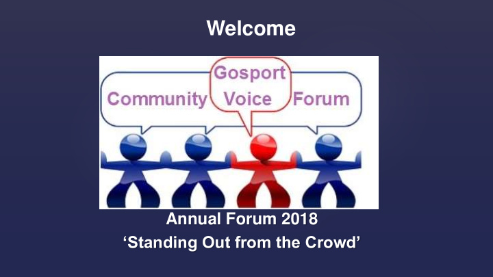 annual forum 2018 standing out from the crowd annual