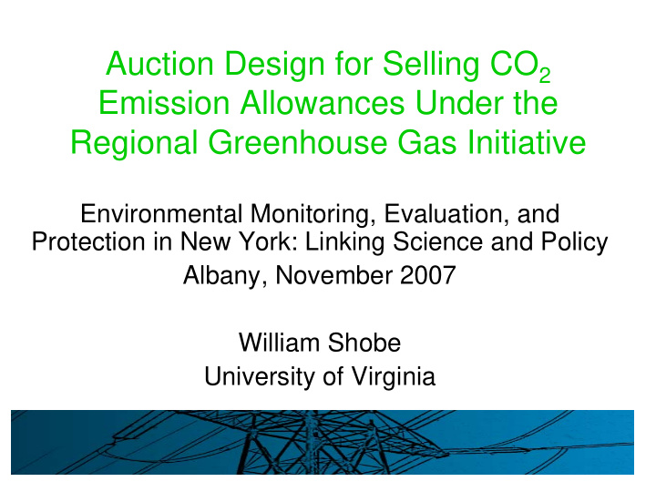 emission allowances under the regional greenhouse gas