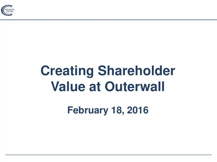 creating shareholder