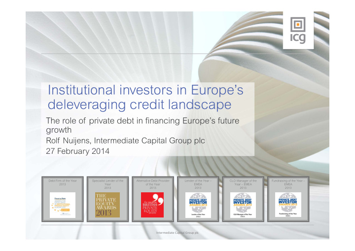 institutional investors in europe s deleveraging credit
