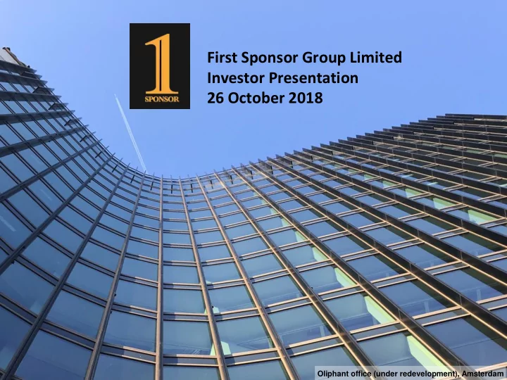 first sponsor group limited