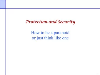 How to be a paranoid  or just think like one  1  2  Leaking information Stealing 26.5 million