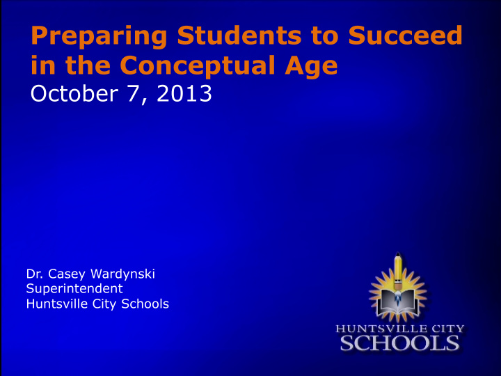 preparing students to succeed in the conceptual age