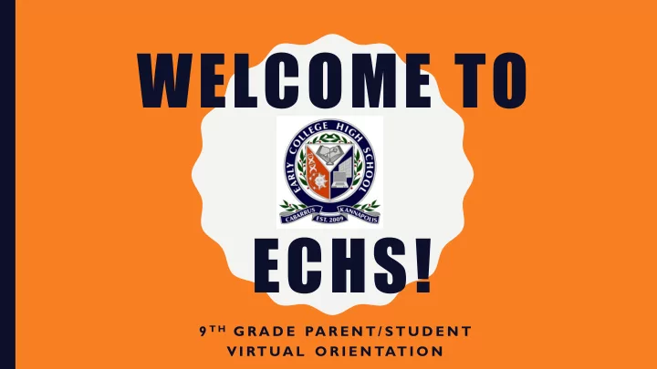 welcome to echs